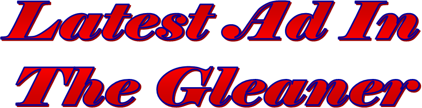 Latest Ad In
The Gleaner